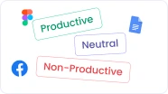 Productivity monitoring to balance workloads and prevent burnout