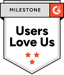 Users Love Us award for top-rated time tracking software